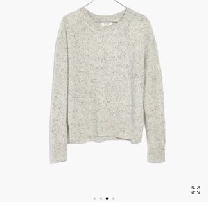 Madewell Cashmere Sweatshirt: Speckled Gray
